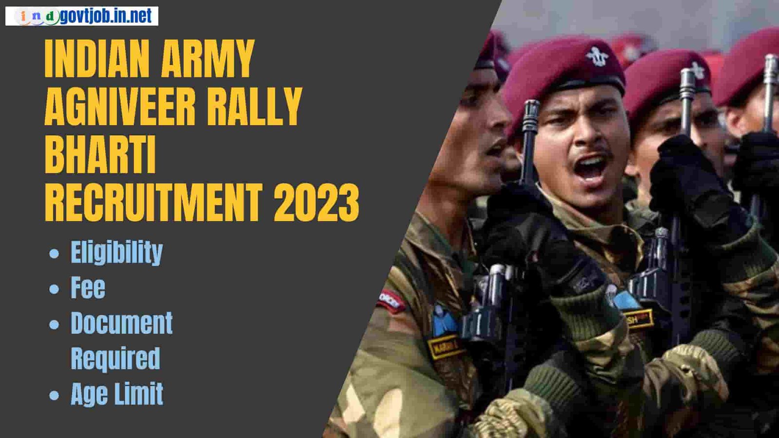 Indian Army Agniveer Rally Bharti Recruitment 2023